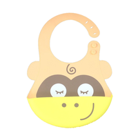Bavoir souple personnalisé pour bébé imperméable avec attrape-nourriture bavoirs souples en silicone pour bébé
