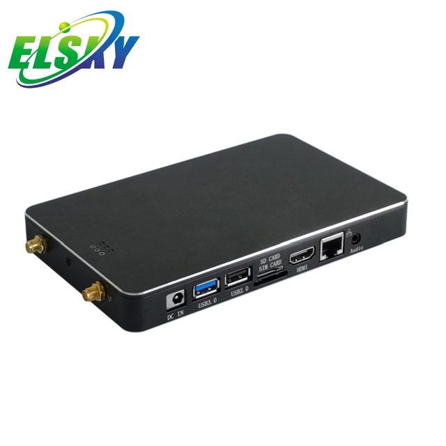ELSKY Fanless Android Mini Pc EPC9000 4/32G with CPU Rockchip RK3399 Realtek 8211F 4K Display 2COM Arm Motherboard USB2.0 USB3.0
