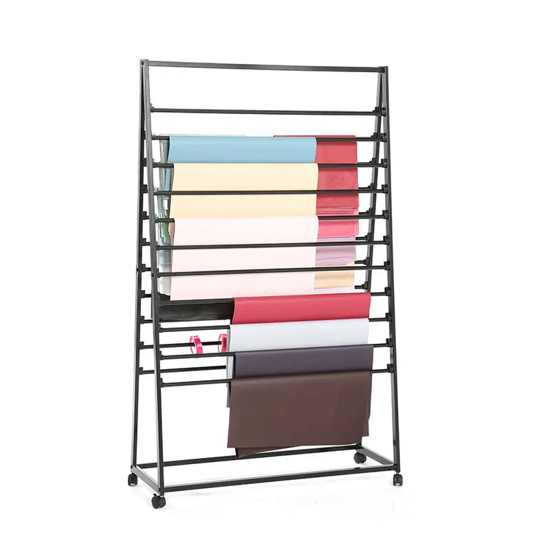 Winkel Geschenkdoos Bloem Inpakpapier Display Rack Multi Layer Tapijt Sjaal Stof Metalen Displaystandaard