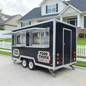 Remorque alimentaire pour marchés <span class=keywords><strong>de</strong></span> Noël proposant des lattes au gingembre, des noix grillées, des gaufres et du <span class=keywords><strong>cidre</strong></span> chaud saisonnier - Product Image 2