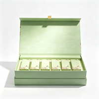 Boîte d'emballage pour gloss à lèvres avec logo personnalisé, ensemble de rouge à lèvres, boîte rigide haute et mince avec fermeture magnétique, boîte cadeau en carton recyclable