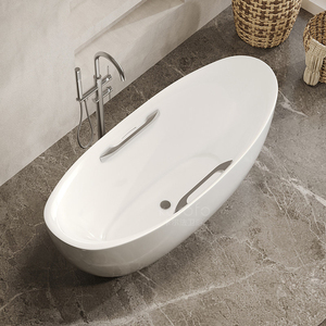 Bathroom Bathtub Hot Bathtub Hottub Free Standing Bathroom Solid Surface Household Hotel Bathtub for Adult - Product Image 4