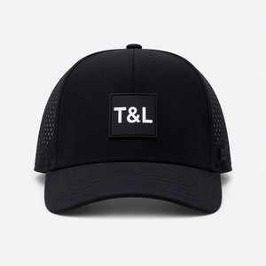 Wholesale Custom Logo Vinyl Sporty Letter 5-Panel <b>Waterproof</b> Performance Camp <b>Cap</b> Manufacturer - Product Image 2
