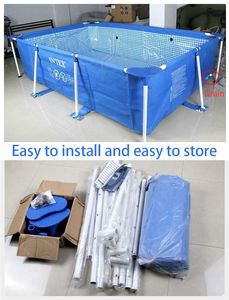 Piscines <span class=keywords><strong>Intex</strong></span> 2,2 m en PVC avec pompe filtrante, structure métallique hors sol, grande piscine pour enfants, jardins, extérieur - Product Image 5