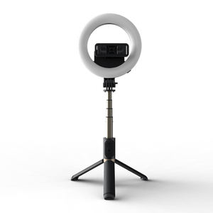 <span class=keywords><strong>Q07</strong></span> Perche à <span class=keywords><strong>selfie</strong></span> multifonction avec lumière annulaire LED pour diffusion en direct, maquillage, photographie, télécommande sans fil, trépied pour perche à <span class=keywords><strong>selfie</strong></span> - Product Image 4