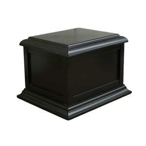 Elegante crematie urn van massief hout voor volwassen menselijke as, met veilige deksel voor thuis of begraafplaats. - Product Image 5