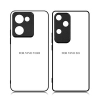 Blanc TPU + PC Feuille D'aluminium DIY 2D Sublimation Téléphone étui pour VIVO IQOO Z9 Turbo S17E S19 PRO Y03 4G Blanc Mobile Téléphone Cas