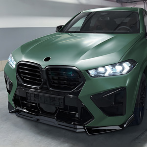 Amp-Z Front Lip Splitter Carbon Fiber Texture Matte Finish For Bmw X5M F95 X6M F96 Lci 2024 - Product Image 3