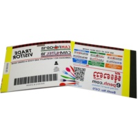 Billets de cinéma réalistes avec reliure parfaite sur carton pour les événements de remise de diplômes, Pâques, Noël, Nouvel An