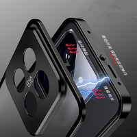 Casing Xiaomi 14 15 Pro, sarung HP Ultra Magnet Aluminium anti syok, pelindung kamera belakang transparan