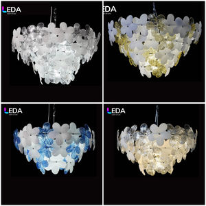 LEDA Latest Modern Wedding <b>Ceiling</b> Decoration Flower-Shaped Hanging LED Acrylic Chandelier for Wedding Activities - Product Image 5