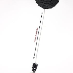Porte-clés rétractable en câble d'acier haute résistance anti-perte, porte-badge robuste <span class=keywords><strong>Yoyo</strong></span> - Product Image 4