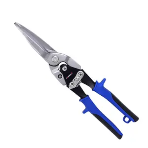 12" Heavy Duty TPR Handle Shears Electric Nail Right Straight Cut Aviation Snips Tin Scissors