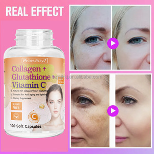 Complément alimentaire à base <span class=keywords><strong>de</strong></span> collagène et d'herbes WelnessWays OEM, efficace pour éclaircir et blanchir la peau, vitamines, capsules molles végétaliennes - Product Image 3
