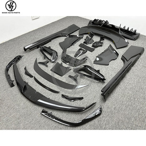 Nouvelles pièces automobiles de style OEM en fibre de carbone sèche, finition brillante, tissage sergé, pour kit de pare-chocs SF90, lèvre avant, aileron arrière, diffuseur arrière - Product Image 2