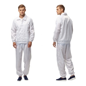 H-1121 Revers Kraag Cleanroom Iso Esd Kledingstuk Antistatische Jas Anti-Statische Kleding - Product Image 2
