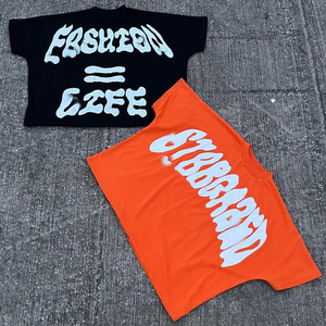 OEM In 100% Cotton Axit Rửa Mồ Hôi Phù Hợp Với Jogger Tracksuit Ngắn Tay Áo Boxy Tùy Chỉnh Vá 2 Mảnh T Áo Sơ Mi Và Quần Set Người Đàn Ông - Product Image 1