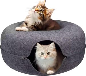 Cama para Gatos de Fieltro, Diseño Moderno y Ecológico, Tipo Túnel, Cueva Divertida para Gatos, para Interiores, Todas las Estaciones, Precio al por Mayor - Product Image 2