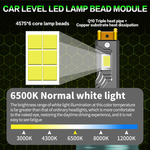 CAR-REFINE F150 9005 Hb3 Phares Led 300w 4575 Puces Double Tube <span class=keywords><strong>de</strong></span> Cuivre 9005 <span class=keywords><strong>Ampoule</strong></span> <span class=keywords><strong>de</strong></span> Phare Led 6500k Led 9005 avec Canbus - Product Image 2