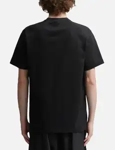 Мужская Толстая хлопковая футболка высокого качества 280 г/кв. М с индивидуальным логотипом пустые негабаритные футболки ребра для мужчин Уличная одежда футболка с круглым вырезом