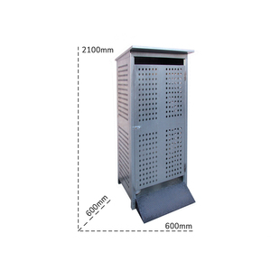 Carvel 600x600x2100mm <b>Outdoor</b> Gas Cylinder <b>Storage</b> <b>Cabinet</b> with Ramp - Product Image 2