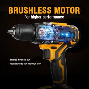 Nơi làm việc tùy chỉnh 20V vít điều khiển khoan công cụ 2.0Ah Li-ion pin không dây khoan 10 mét - Product Image 3