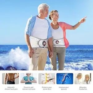 Alphay US Patent Decompression Back Belt Waist Brace Spinal For Lower Back Pain Relief