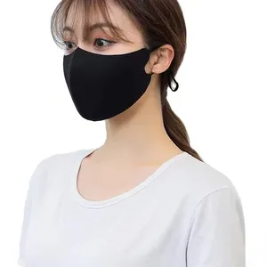 Masker Wajah keselamatan debu dewasa sekali pakai 3D, masker & masker tiga lapis aman hitam, respirator wajah tanda salon