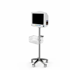 จีนโรงพยาบาลอุปกรณ์ผู้ผลิต Monitor รถเข็นผ่าตัดผู้ป่วย Monitor Stand