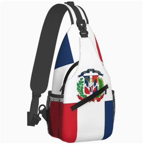 Sac bandoulière drapeau République <span class=keywords><strong>Dominicaine</strong></span>, sac de poitrine unisexe, sac à dos de <span class=keywords><strong>voyage</strong></span> et de randonnée, sac de poitrine personnalisé, vente en gros - Product Image 1