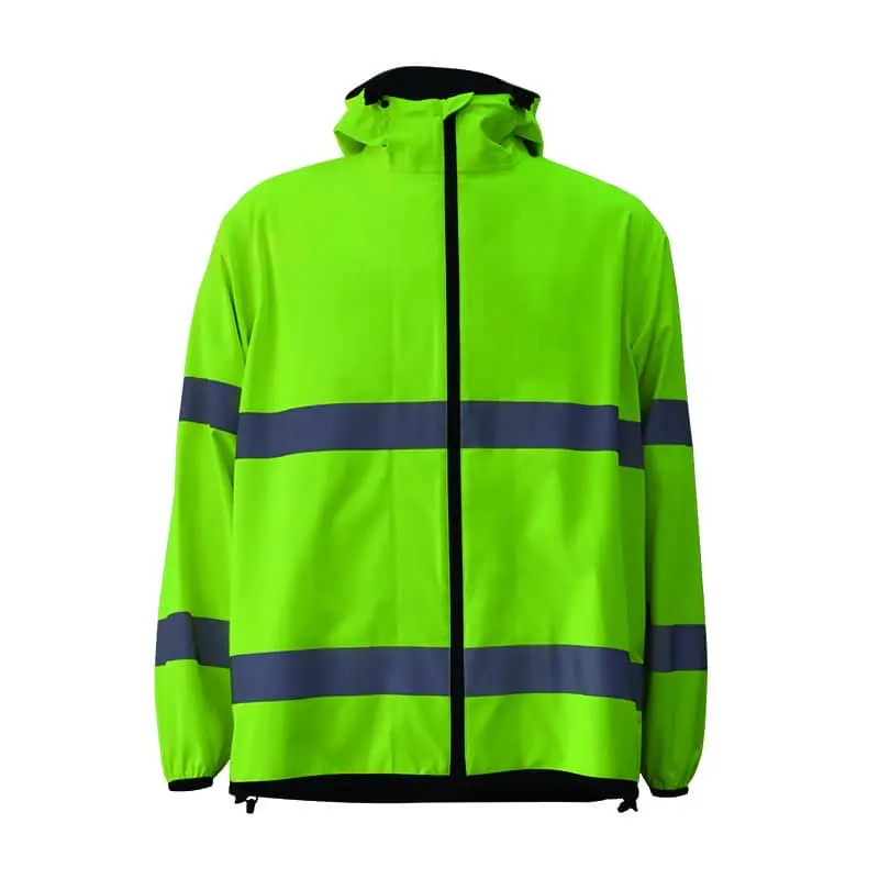Hi Vis Viz Reflective Winter Safety Jackets High Visibility Workwear Waterproof Work Coat Top