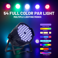 Projecteurs LED Par 54x3W Full Color RGBW 4-en-1 DMX