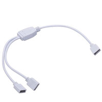 Angitu kipas ekstensi lampu LED, kabel ekstensi ARGB RGB putih penuh 3pin/4Pin 1to 1/2/3/4/5 5V/12V