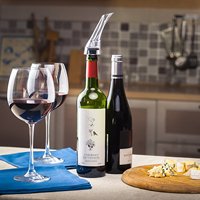 Carafe à vin en silicone, Transparent et noir, aérateur, verseur de Bar, hôtel, Restaurant, maison, aérateur de bouteille de vin rouge