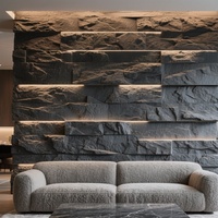 Panneau mural en pierre PU imitation roche, grand format, imperméable, ignifuge, écologique, moderne, pour intérieur et extérieur, idéal pour villa, école, centre commercial