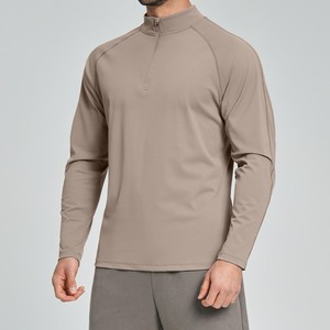 PASUXI 2026 Maglietta a Maniche Lunghe da Uomo con Mezza Zip, Traspirante e Assorbente, Senza Cuciture, Elasticizzata in Quattro Direzioni, Delicata sulla Pelle, <span class=keywords><strong>Abbigliamento</strong></span> <span class=keywords><strong>Sportivo</strong></span> - Product Image 4