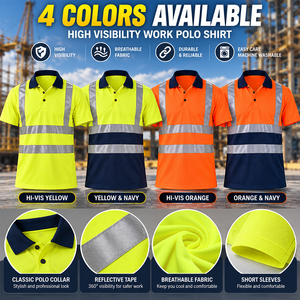 Uniforme ad Alta Visibilità per Lavoratori, Abbigliamento da Lavoro Riflettente per Miniera, Petrolio, Gas, Edilizia, Traffico e Lavori Stradali - Product Image 6