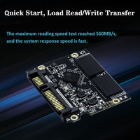 SSD (Solid State Drive) SATA3.0 2.5 Inci Kecepatan Tinggi 128GB 256GB 512GB 1TB Hard Drive Eksternal untuk Desktop Laptop