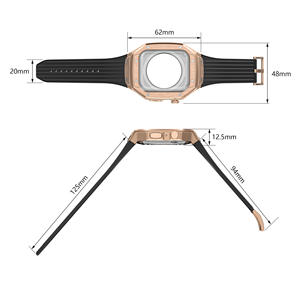 สายรัดข้อมือแอปเปิ้ลวอทช์โลหะมีหัวเข็มขัด20มม. สำหรับ Apple Watch Series 6 7 8 S11 - Product Image 1