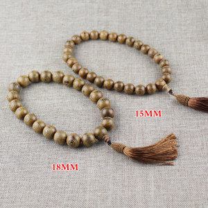 Chicken Wing Wood Prayer Beads 15mm Pendant <b>Car</b> Interior Decor Bohemian Style - Product Image 4