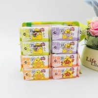 Lingettes humides pour soins quotidiens, 64 pièces, lingettes pour les mains à l'eau pure, mini format de poche, non parfumées, douces, non tissées, lingettes nettoyantes pour la maison et le bureau