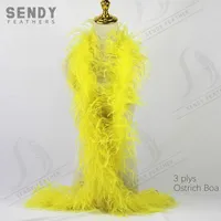 Boa de plumas de lujo, de 10 capas para pluma de avestruz fiesta, vestido, decoración de carnaval, espectáculo de baile, 100%