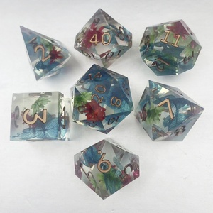 Bộ xúc xắc cạnh sắc nét-Bộ xúc xắc nhựa 7 mảnh phù hợp với ngục tối & rồng và trò chơi tưởng tượng - Product Image 2