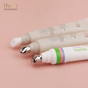 Tube de massage oculaire en plastique blanc personnalisé D19 10ml-25ml, emballage pour crème et sérum pour les yeux avec applicateur en alliage de zinc - Product Image 3