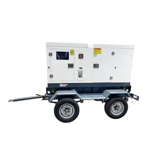 Gerador portátil de reboque, diesel 200kva alimentado por cada gerador engenharia e160kw para atividades ao ar livre de grande escala