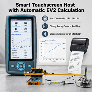 Tester di <span class=keywords><strong>Modulo</strong></span> di Deformazione Statica EV2 ad Alta Precisione con Sensore di Pressione 0-100kN e Sensore di Spostamento 0-50mm - Product Image 4
