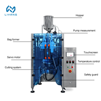 Machine d'emballage automatique de sachets de forme irrégulière pour compléments énergétiques, machine de remplissage de collagène liquide et de gel énergétique liquide 20ml 30ml