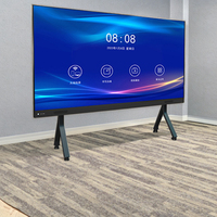 Tableau blanc interactif LED tactile IR 20 points 4K 65 pouces avec système d'exploitation Android+Windows pour une utilisation en classe et en conférence