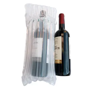 32cm yüksek şarap sütun çanta yastığı darbeye dayanıklı wrap için şişe koruma hiçbir sızıntı hava