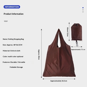 Custom Logo Waterproof Polyester Tote <b>Bag</b> Reusable Grocery Shopping <b>Bag</b> Promotional Gift Carry <b>Bag</b> Wholesale - Product Image 4